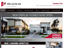 Tablet Screenshot of mclachlanhomes.com